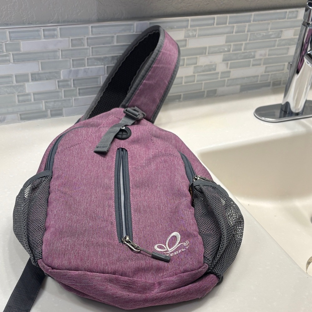 Plum Crossbody Sling Bag - Casual Everyday Carry